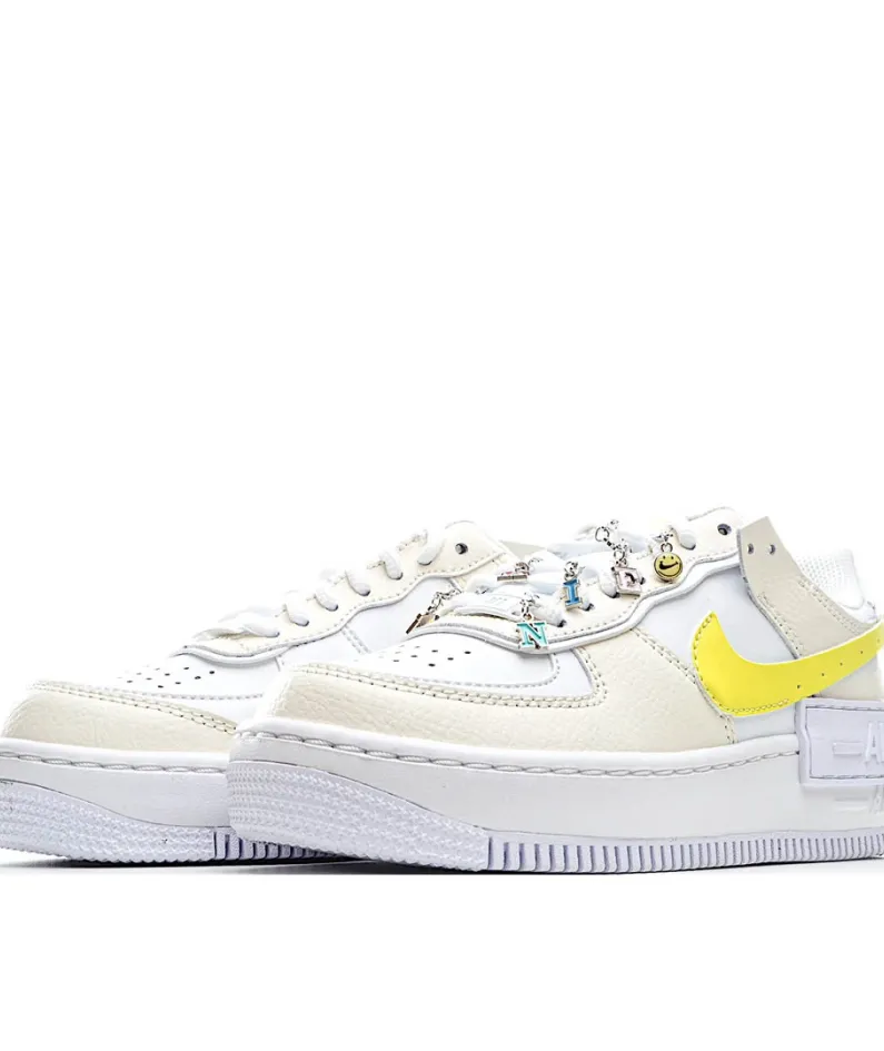 Nike Air Force 1 Shadow Have A Nike Day   米 白 黄 