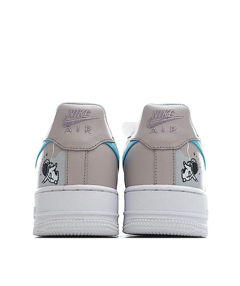 Nike Air Force 1 Grey Blue Low Top