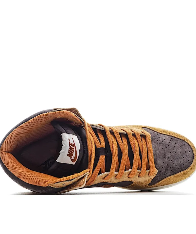 Nike Dunk High Dark Curry Yellow Black