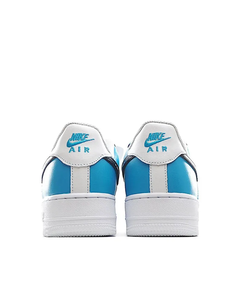 Nike Air Force 1 Low'07 White and Blue Low Top Sneakers