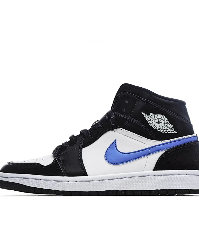 Air Jordan 1 Mid GS 'Black Racer Blue'