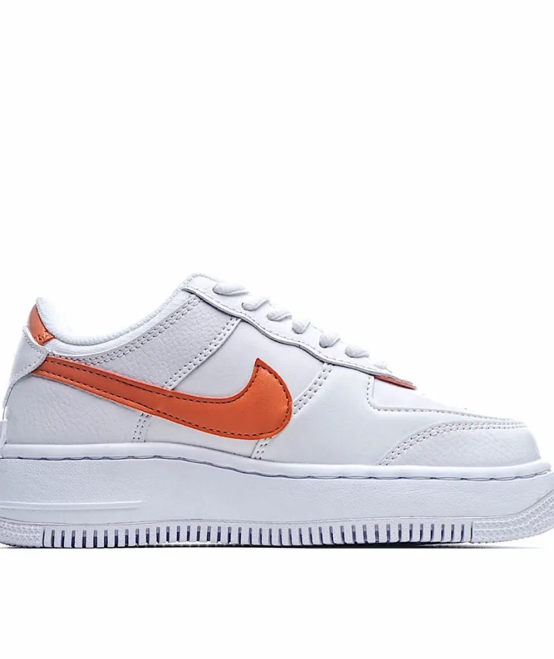 Nike WMNS Air Force 1 Shadow White Orange Orange Sneakers