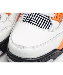 Air Jordan 4 Line Sand White Black Orange