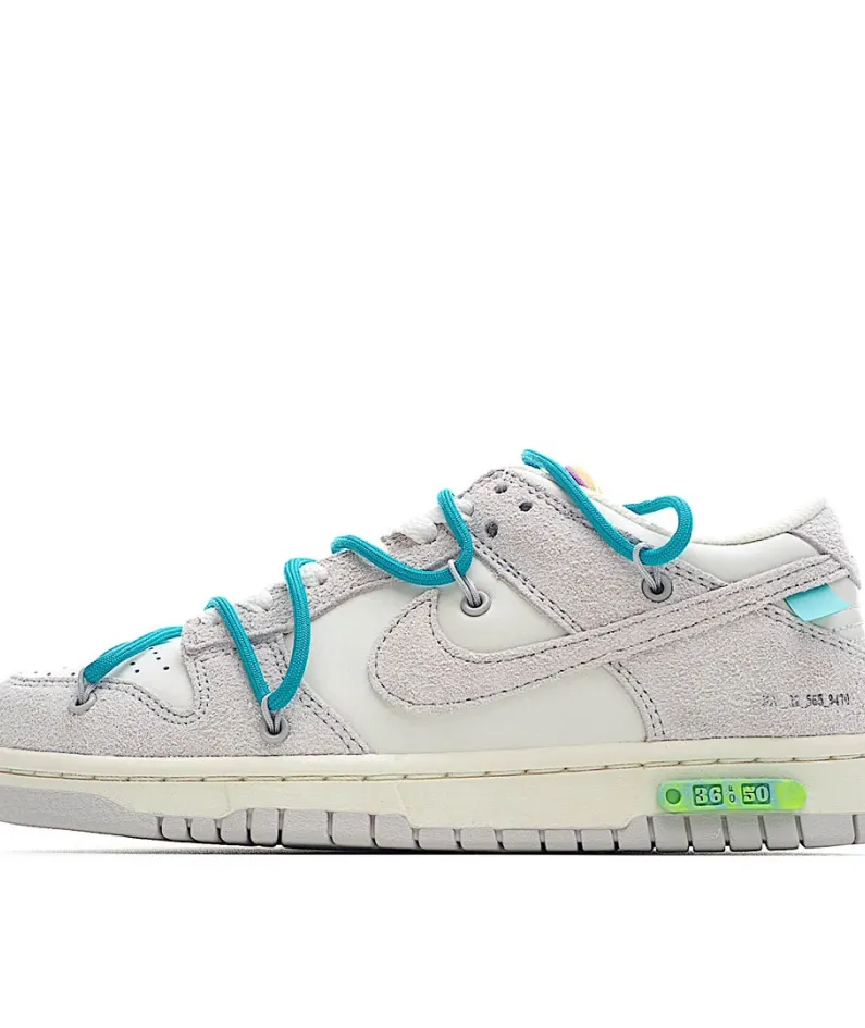 Nike SB Dunk OFF-WHITE Gray Green Purple