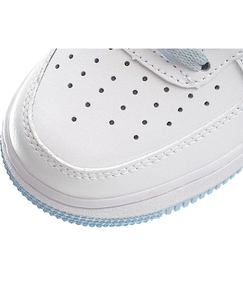 Nike Air Force 1 mid White pink blue