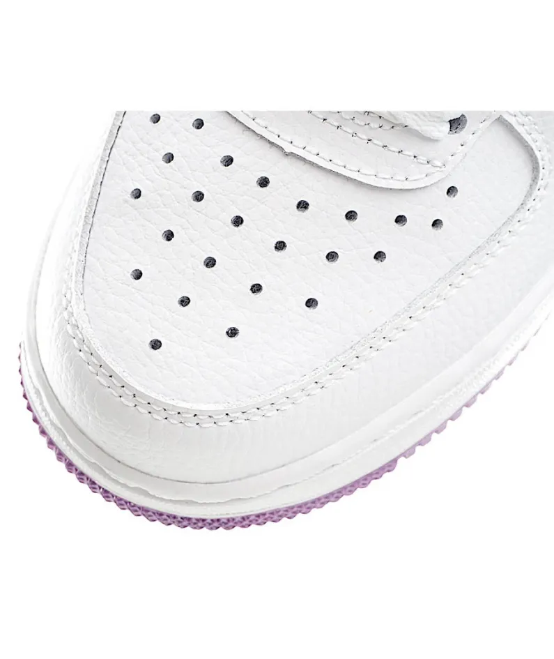 Nike Air Force 1 High '07 White and Purple High Top