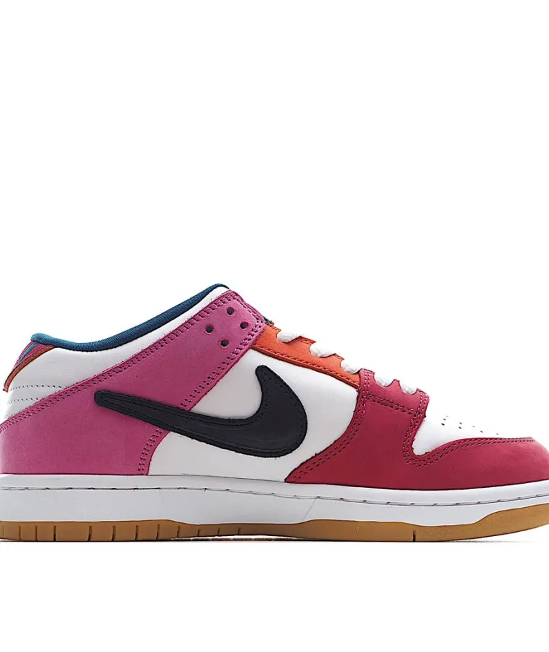 Parra X Nike Sb Dunk Low Pro White Blue Red