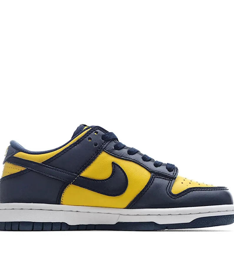 Nike SB Dunk LowMichigan Low Top Sneakers Blue Yellow