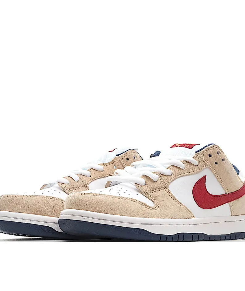 Nike SB Dunk Low Low Top Sneakers White Grey