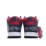 Supreme x Nike SB Dunk High "By Any Means" Red and Blue Sneakers