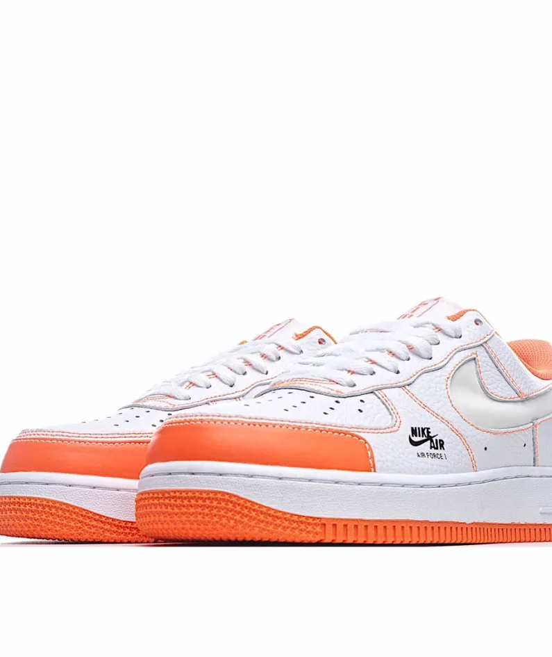 Nike Air Force 1 Low White Orange 3M Reflective