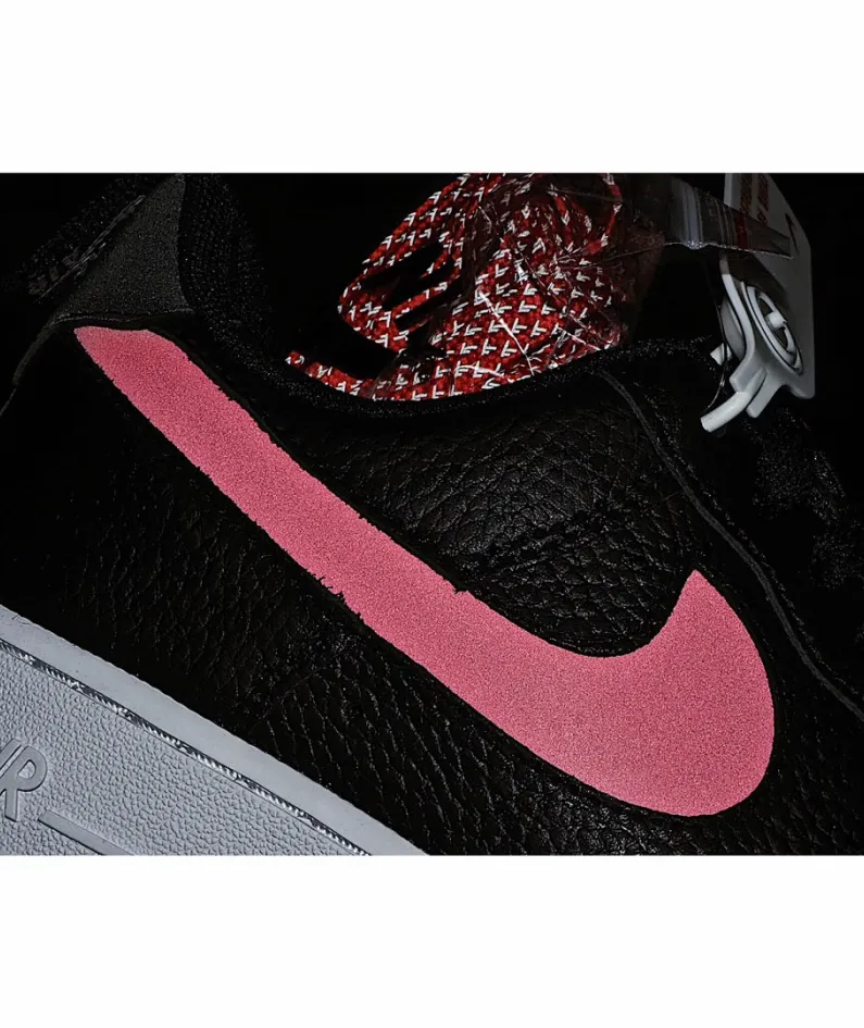 Nike Air Force 1 Utility Black & Red 3M Reflective
