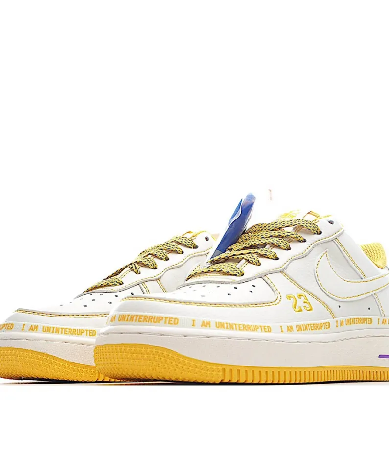Uninterrupted Nike Air Force 1 Beige Sneakers