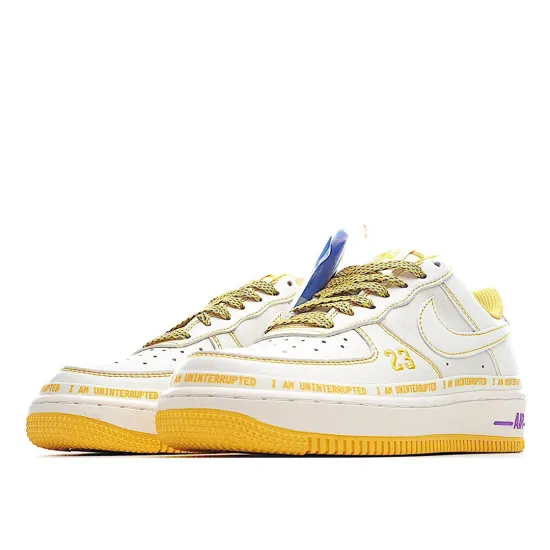 Uninterrupted Nike Air Force 1 Beige Sneakers