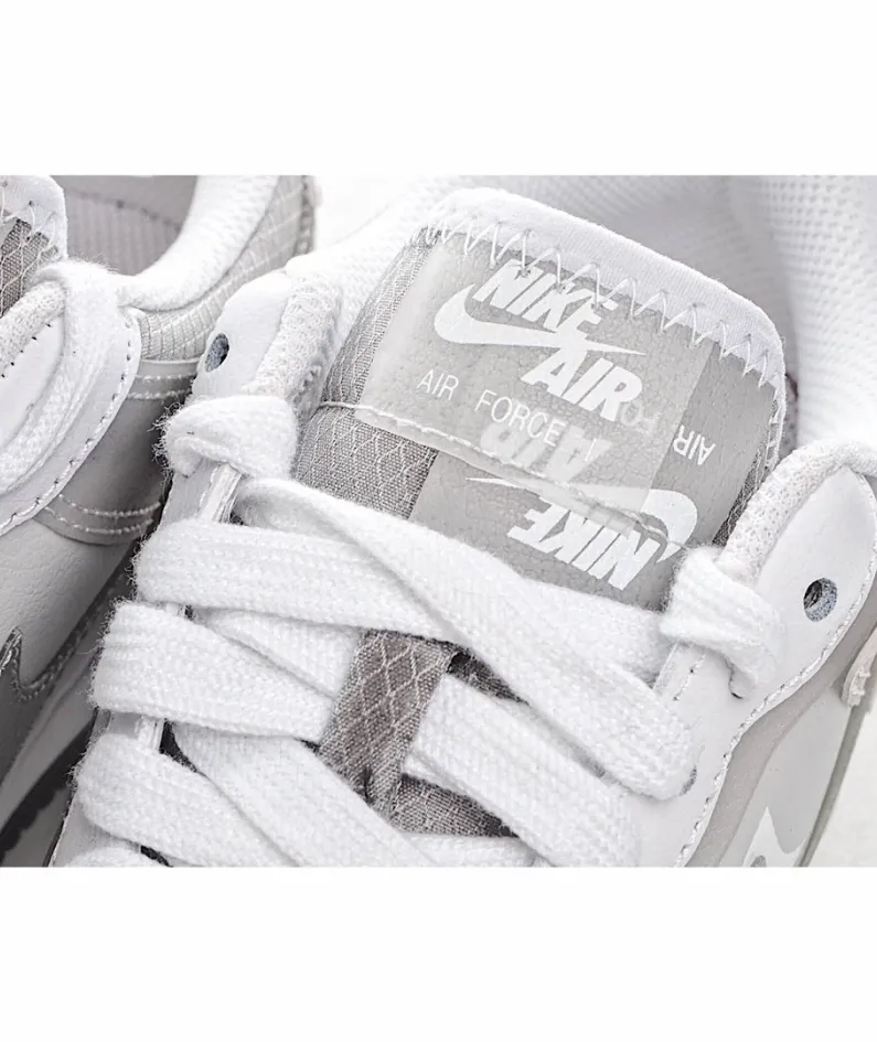 Nike WMNS Air Force 1 Shadow White and Grey Air Force Sneakers