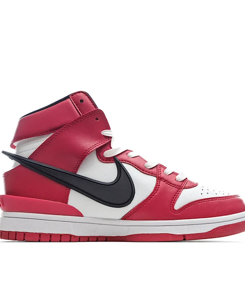 Ambush x Nike Dunk High 白红  