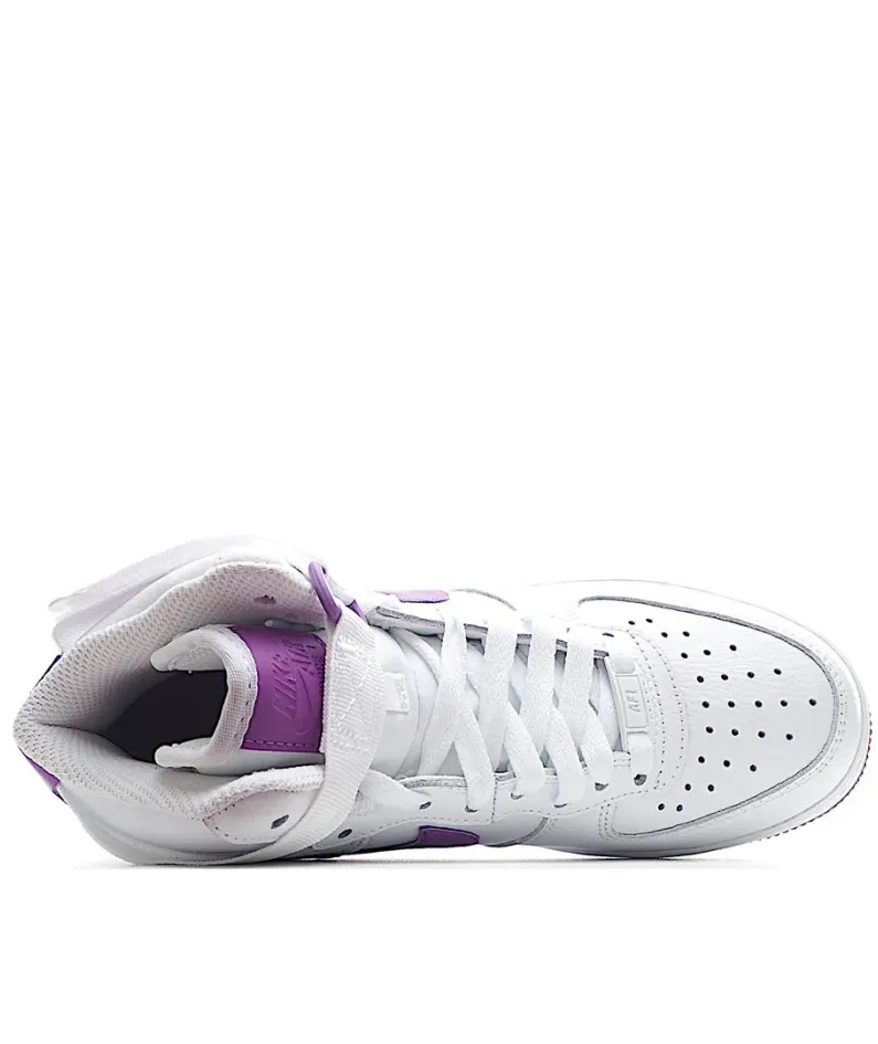 Nike Air Force 1 High '07 White and Purple High Top
