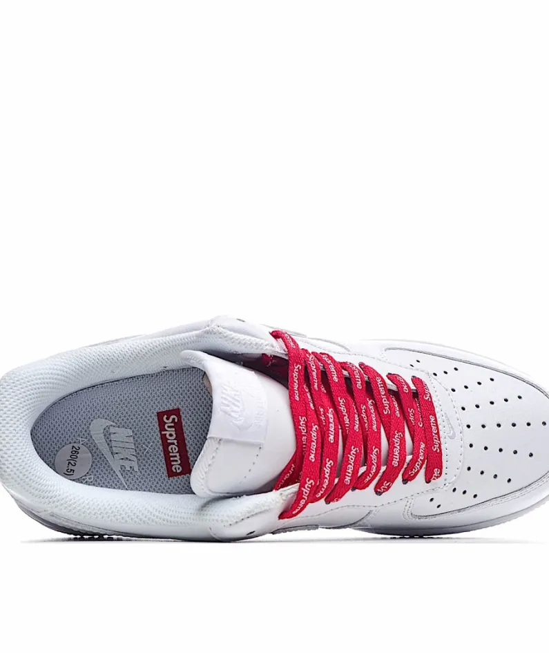 Nike Supreme X NK AIR Force 1 Low White Red
