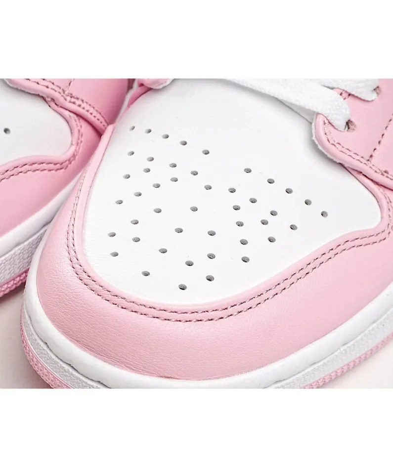 Air Jordan 1 Mid AJ1 Mid Basketball Shoes Sakura Pink