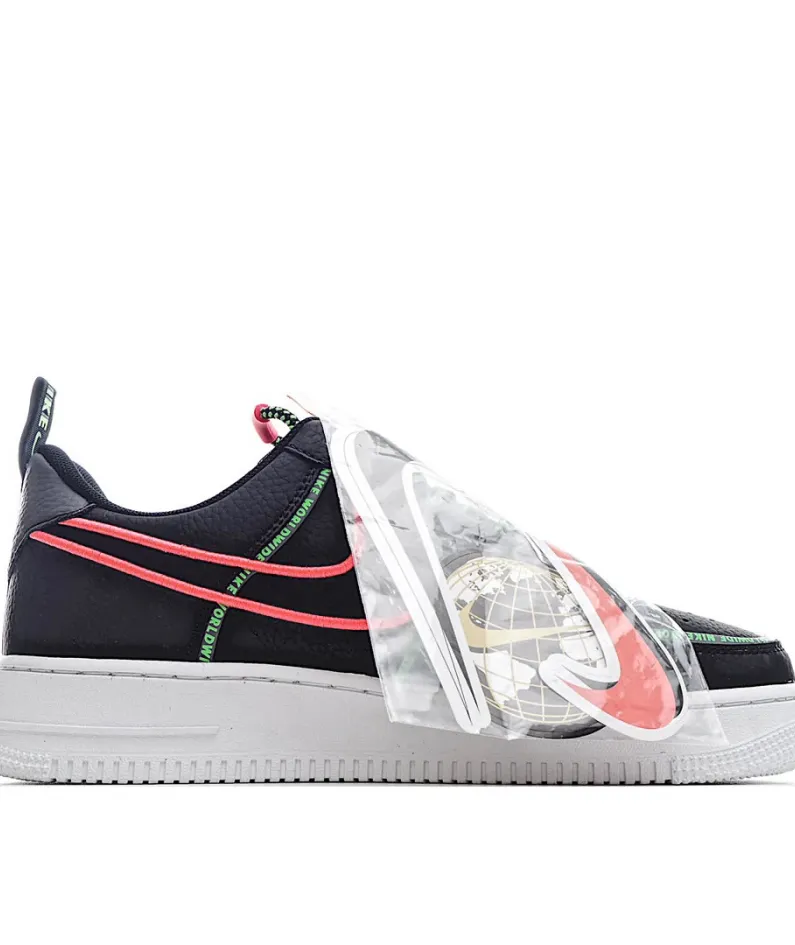 Nike Air Force 107 Low "World Wide" Black Green Red