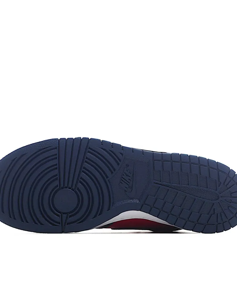 Supreme x Nike SB Dunk High "By Any Means" Red and Blue Sneakers