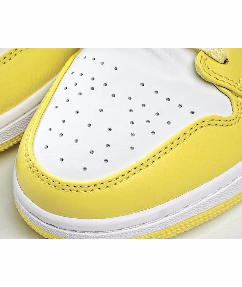 Air Jordan 1 Mid SE GS 'Rose Patch - Dynamic Yellow'