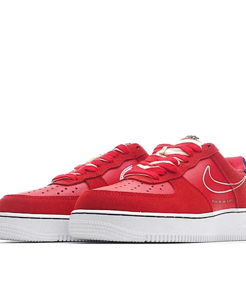 Nike NK Air Force 107 Sneakers Red & Blue