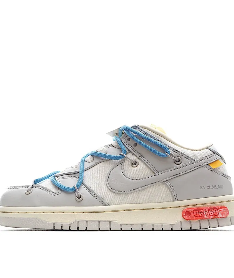 Nike 0ff-White x Nike Dunk Low "02 of 50" OW White Grey