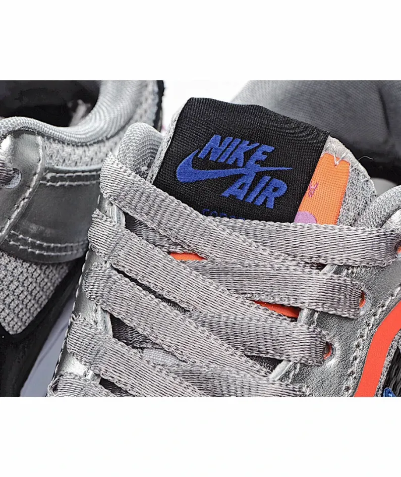 Nike WMNS Air Force 1 Shadow Silver Blue Purple Low Top Sneakers