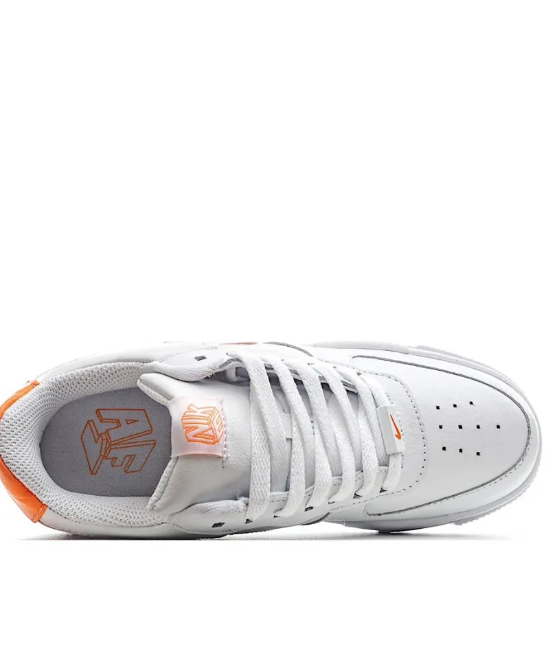 Nike Air Force 107 White and Orange