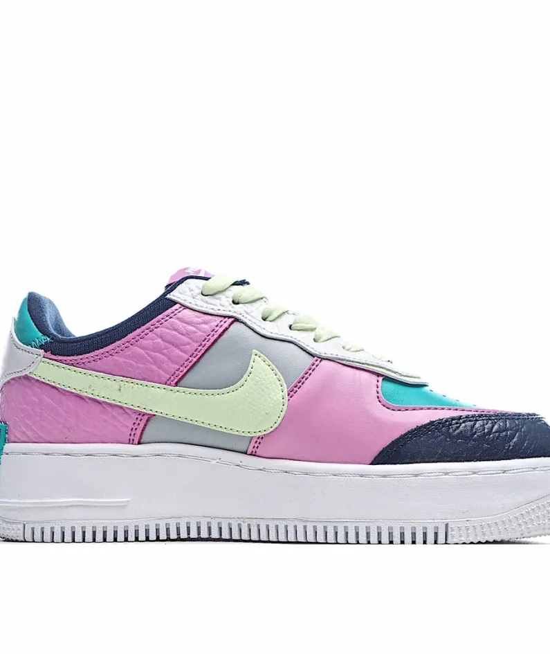 Nike WMNS Air Force 1 Shadow Black Pink Green