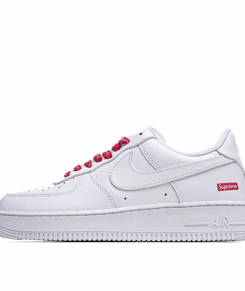 Nike Supreme X NK AIR Force 1 Low White Red