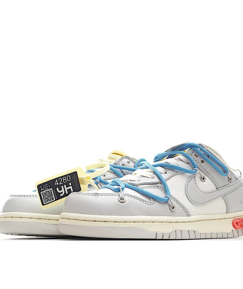 Nike 0ff-White x Nike Dunk Low "02 of 50" OW White Grey
