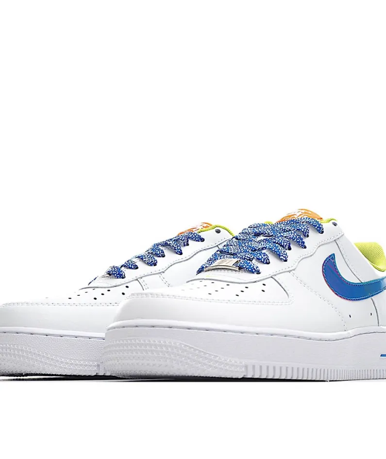 Nike Air Force 1 White Green Blue