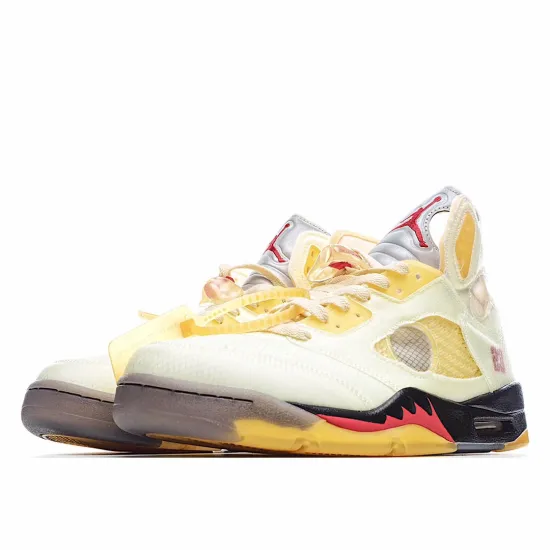 Off-White x Air Jordan 5 SP 'Sail'