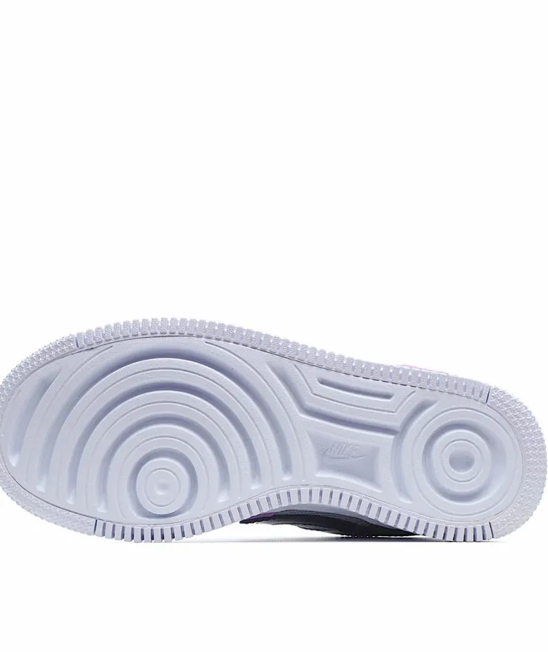 Nike WMNS Air Force 1 Shadow Silver Blue Purple Low Top Sneakers