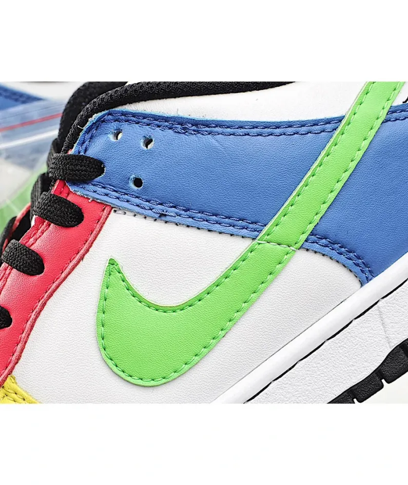 Nike DUNK LOW "Free 99 White Yellow Green Blue Pink"