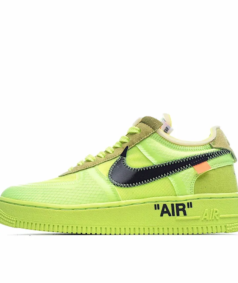 Off-White x Nike Air Force 1 Low Yellow Green