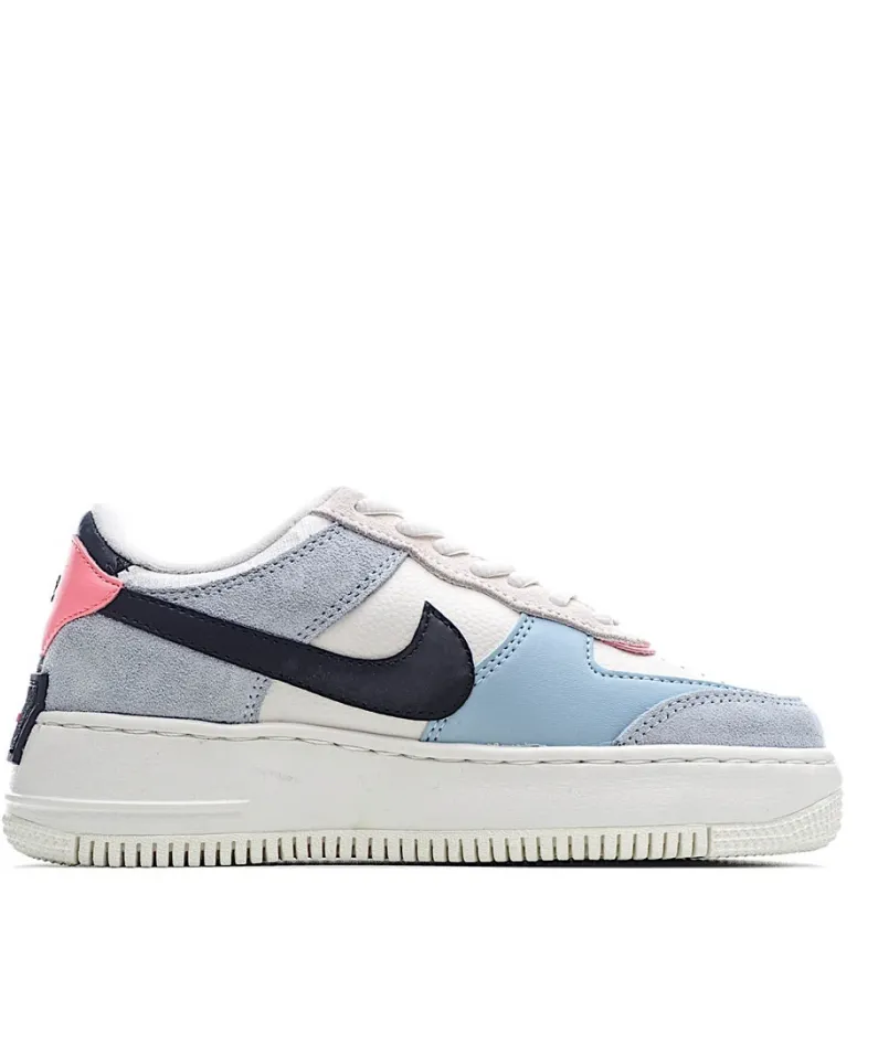 Nike Air Force 1 Shadow Blue Pink Green