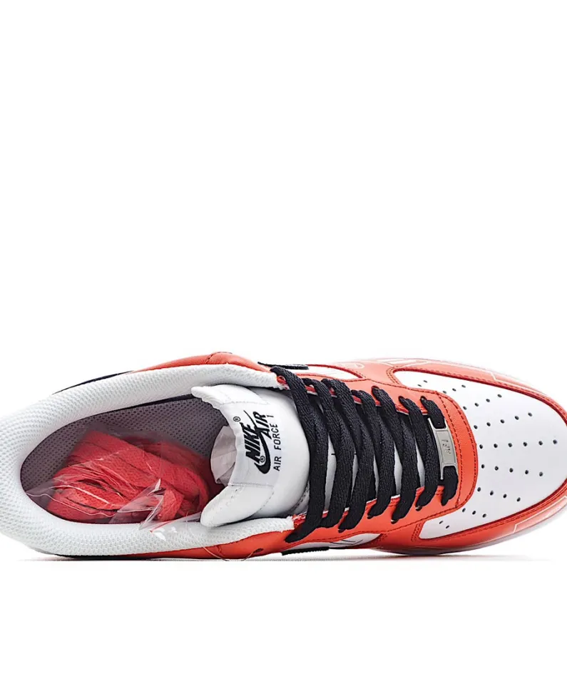 Nike Air Force 1 Low'07 White Red Black Low Top Sneakers