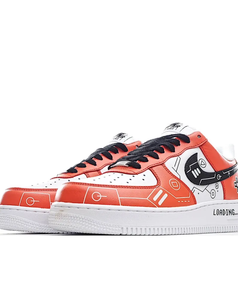 Nike Air Force 1 Low'07 White Red Black Low Top Sneakers