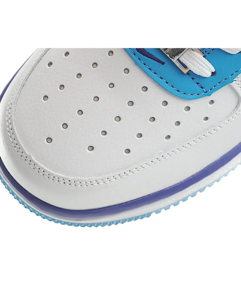 Nike Air Force 107 Low White Blue Purple Low Top