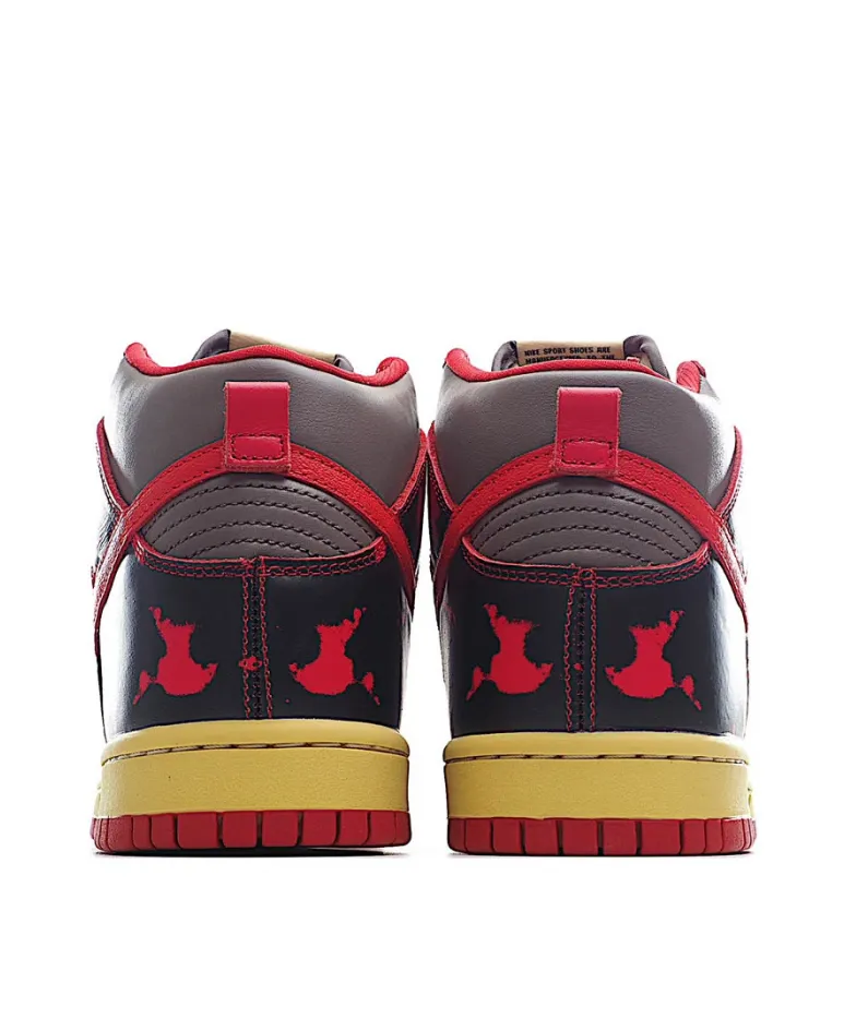 Nike Dunk High “Red Camo”  灰  黑 