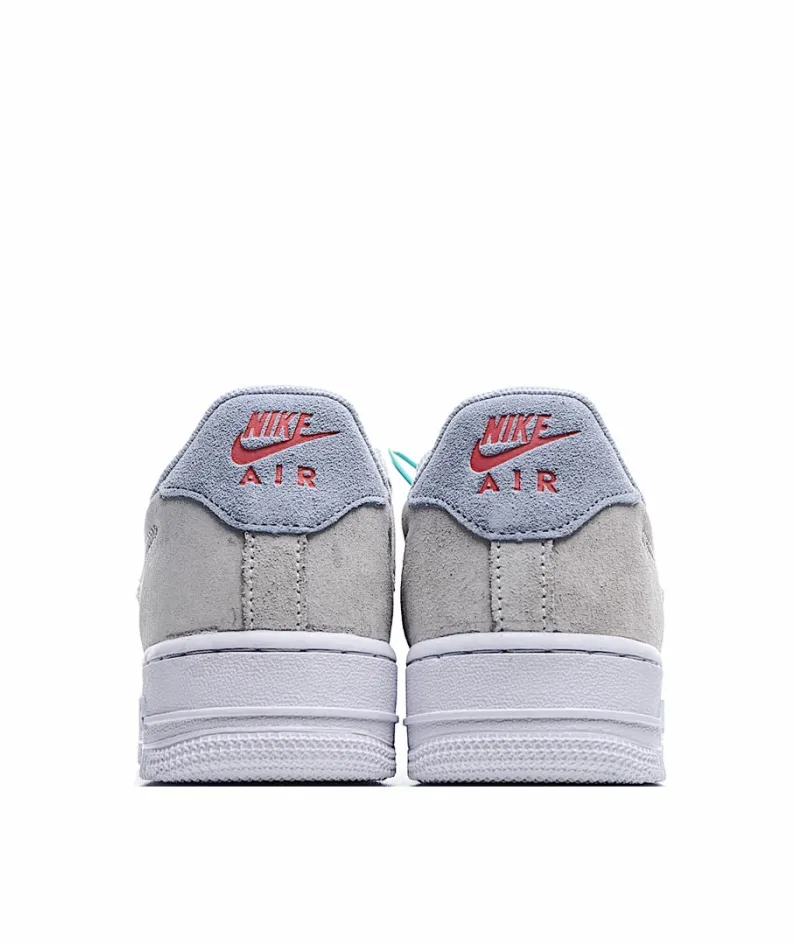 Nike Air Force 1 Low Top Sneakers Off-White Orange