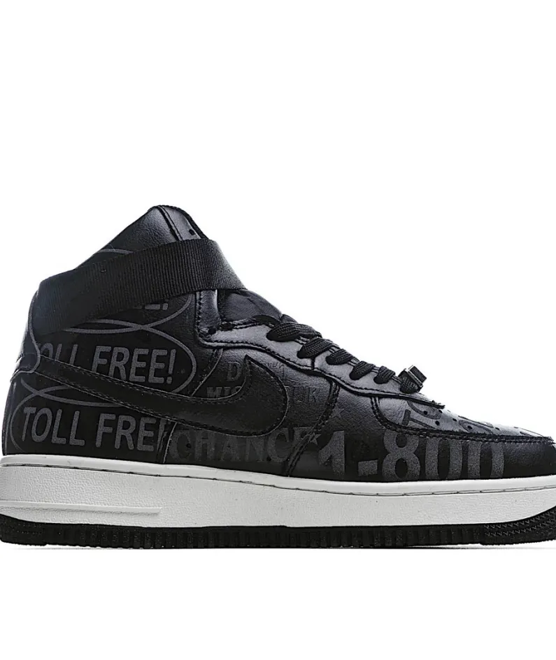 Nike Air Force 1 07 Premium Black Grey 3M Reflective