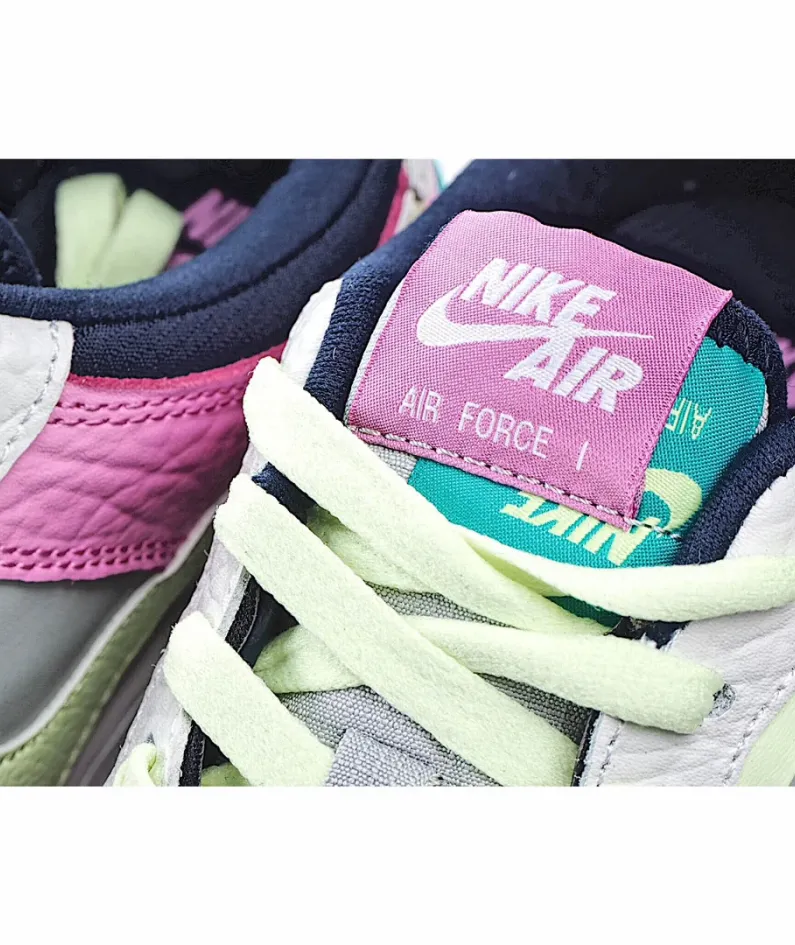 Nike WMNS Air Force 1 Shadow Black Pink Green