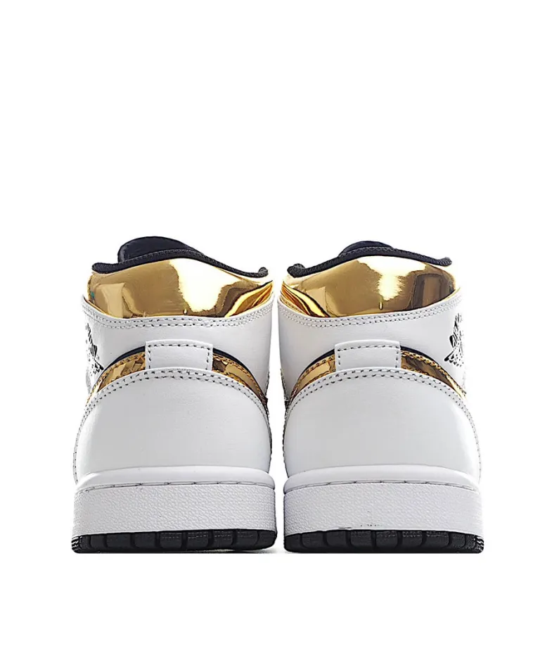 Air Jordan 1 Mid GS 'White Gold'