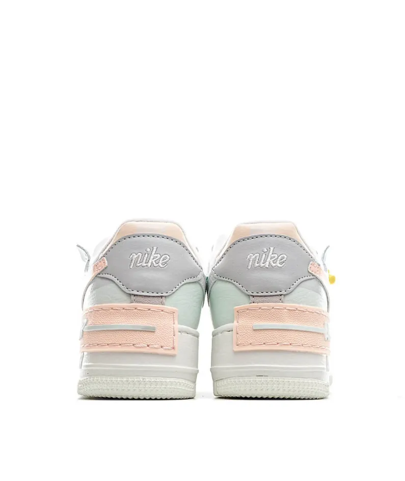 Nike Air Force 1 Shadow White, Blue and Pink Low-Top Sneakers