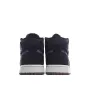 Air Jordan 1 MiD Mid-Top Basketball Shoes Ink Canvas Black
