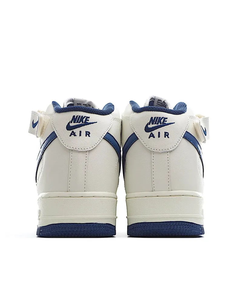 Nike Air Force 107 White and Blue Mid Top